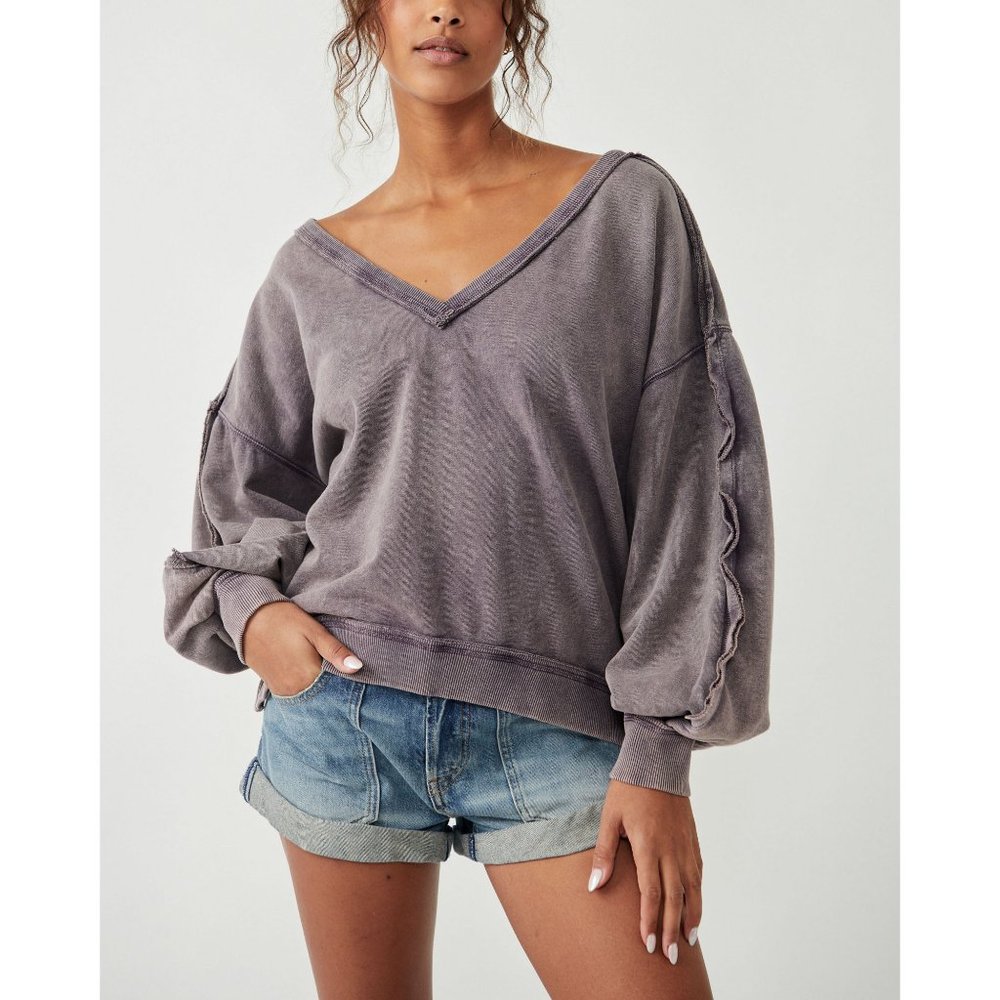 FREE PEOPLE Take One Pullover / Moonscape